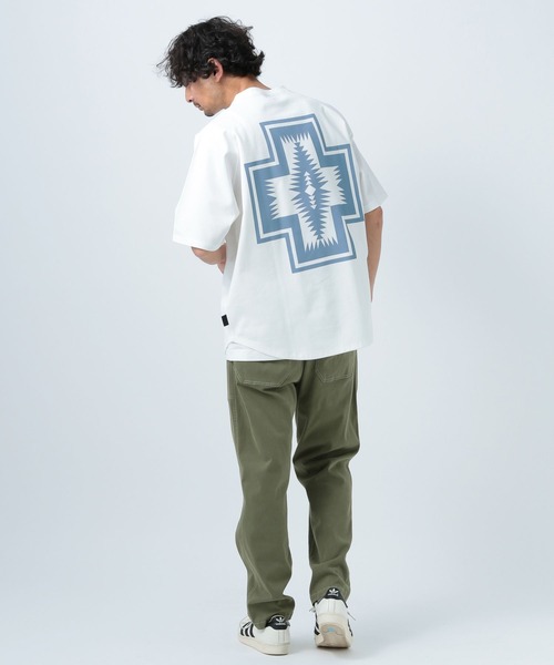 PENDLETON(ペンドルトン)の「【PENDLETON(ペンドルトン)】別注SOLOTEX半袖Tシャツ(Tシャツ/カットソー・メンズ・オフホワイト/グレー/ブルー/グリーン/ダークグレー/ベージュ/チャコール・MEDIUM/LARGE)」の9枚目の写真