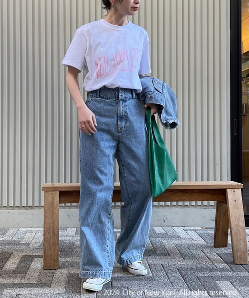 GOOD ROCK SPEED（グッドロックスピード）の「【GOOD ROCK SPEED/グッドロックスピード】NYC プリント半袖Tシャツ（Tシャツ/カットソー・レディース・オフホワイト・FREE）」の3枚目の写真