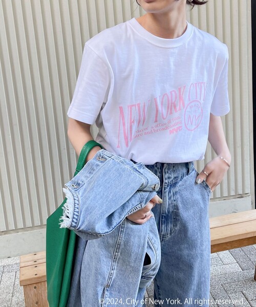 GOOD ROCK SPEED（グッドロックスピード）の「【GOOD ROCK SPEED/グッドロックスピード】NYC プリント半袖Tシャツ（Tシャツ/カットソー・レディース・オフホワイト・FREE）」の5枚目の写真