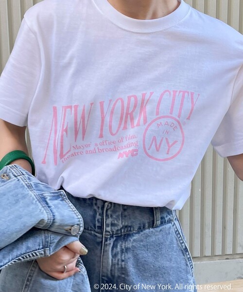 GOOD ROCK SPEED（グッドロックスピード）の「【GOOD ROCK SPEED/グッドロックスピード】NYC プリント半袖Tシャツ（Tシャツ/カットソー・レディース・オフホワイト・FREE）」の6枚目の写真