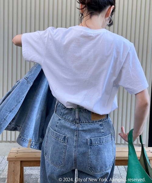 GOOD ROCK SPEED（グッドロックスピード）の「【GOOD ROCK SPEED/グッドロックスピード】NYC プリント半袖Tシャツ（Tシャツ/カットソー・レディース・オフホワイト・FREE）」の9枚目の写真