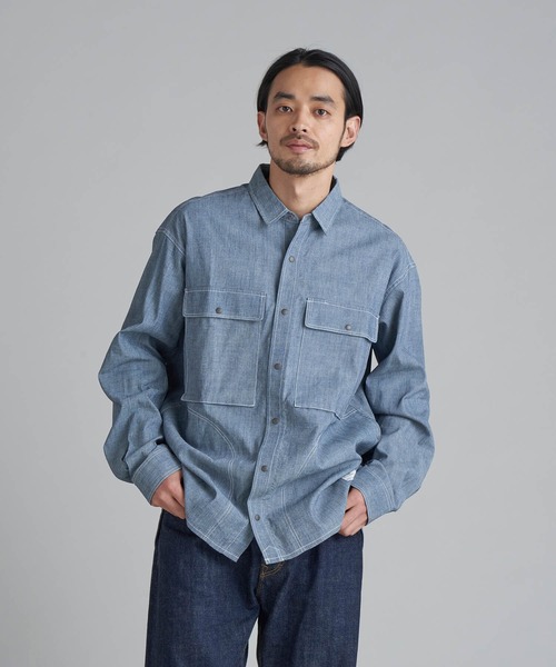 NANGA（ナンガ）の「HINOC CHAMBRAY FIELD SHIRT/ヒノック