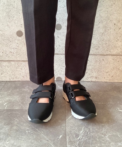 ALL BLACK(オールブラック)の「ダブルベルト厚底スニーカー(スニーカー・レディース・ブラック・38/37/36/39/35)」の16枚目の写真