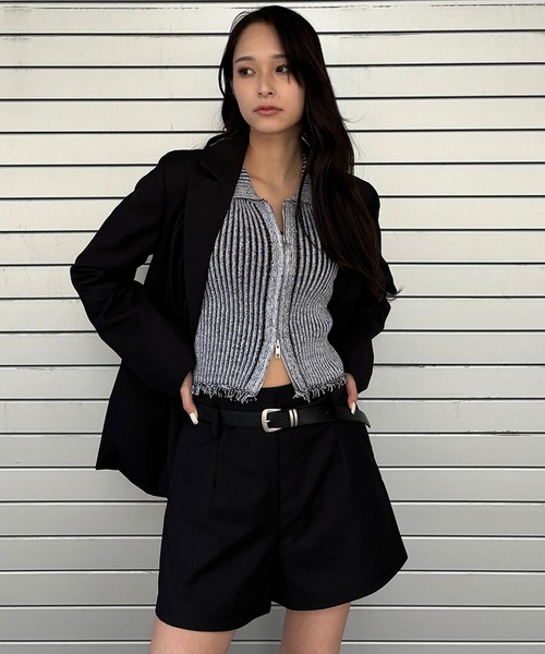 ENVYM(アンビー)の「ハイウェストショートパンツ(その他パンツ・レディース・ブラック/ピンク・SMALL/MEDIUM)」の7枚目の写真
