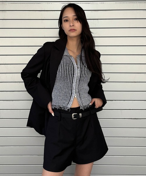 ENVYM(アンビー)の「ハイウェストショートパンツ(その他パンツ・レディース・ブラック/ピンク・SMALL/MEDIUM)」の8枚目の写真