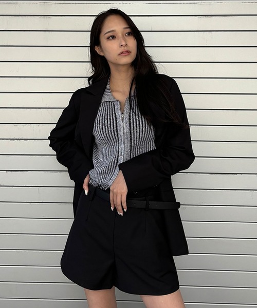 ENVYM(アンビー)の「ハイウェストショートパンツ(その他パンツ・レディース・ブラック/ピンク・SMALL/MEDIUM)」の9枚目の写真