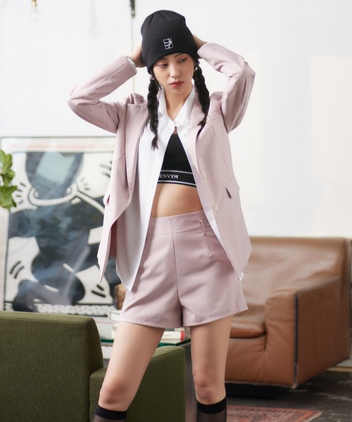 ENVYM(アンビー)の「ハイウェストショートパンツ(その他パンツ・レディース・ブラック/ピンク・SMALL/MEDIUM)」の12枚目の写真