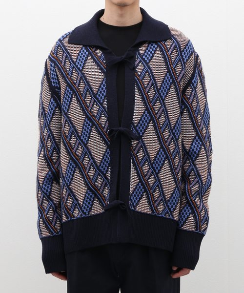 【NICHOLAS DALEY / ニコラス デイリー】REVERSIBLE KNITTED SHIRT