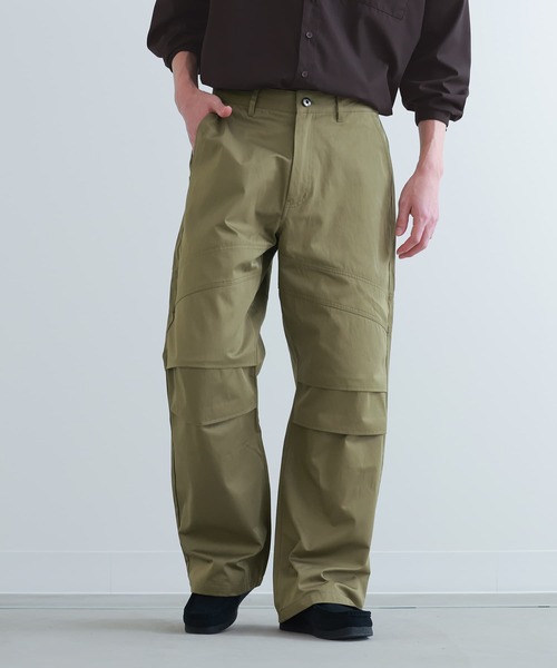 n'OrLABEL(ノアールレーベル)の「『立体デザインワークパンツ』(カーゴパンツ・メンズ・ブラック/カーキ・XL/L/M)」の1枚目の写真