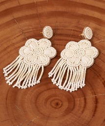 CIAOPANIC | 【Aguni/アグニ】フラワービーズフリンジピアス(ピアス（両耳用）)