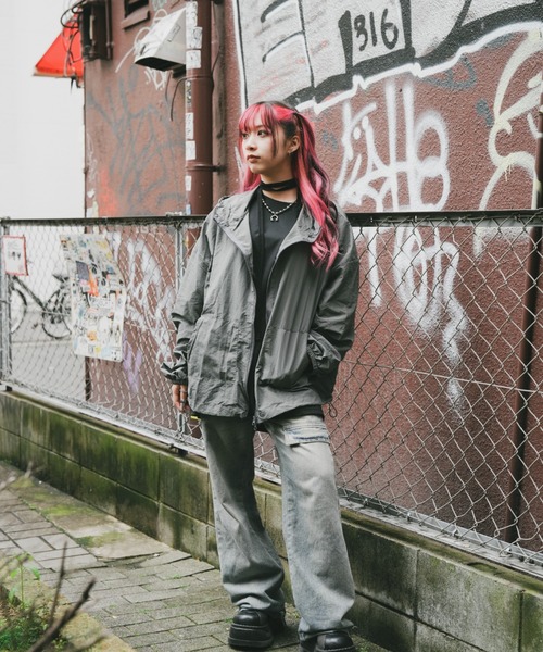 DEVICE（デバイス）の「マウンテンパーカー風 ラッシュガード アウトドア ノームコア トップス（ラッシュガード・レディース・ホワイト/ブラック/グレー・FREE）」の14枚目の写真