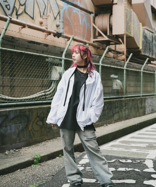 DEVICE（デバイス）の「マウンテンパーカー風 ラッシュガード アウトドア ノームコア トップス（ラッシュガード・レディース・ホワイト/ブラック/グレー・FREE）」の18枚目の写真