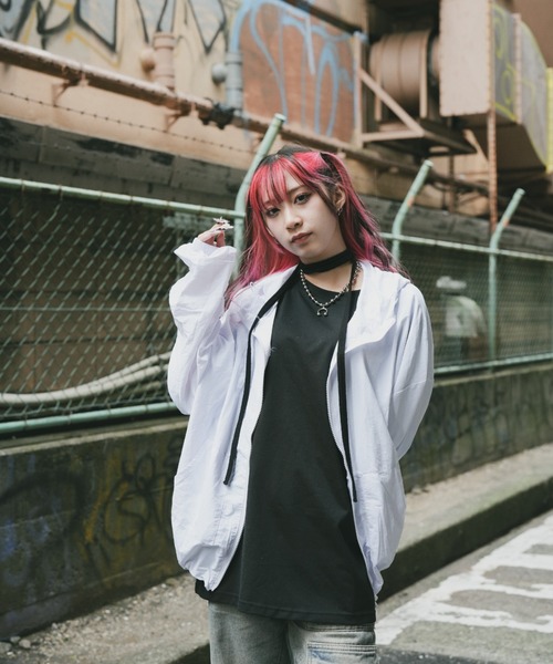 DEVICE（デバイス）の「マウンテンパーカー風 ラッシュガード アウトドア ノームコア トップス（ラッシュガード・レディース・ホワイト/ブラック/グレー・FREE）」の16枚目の写真