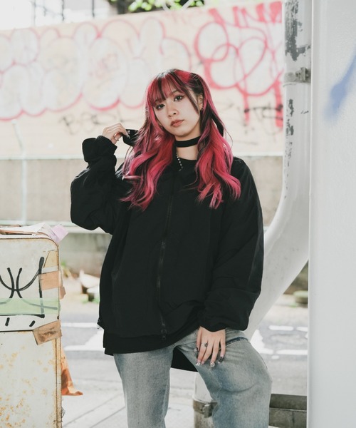 DEVICE（デバイス）の「マウンテンパーカー風 ラッシュガード アウトドア ノームコア トップス（ラッシュガード・レディース・ホワイト/ブラック/グレー・FREE）」の7枚目の写真