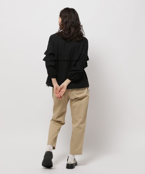 niko and...(ニコアンド)の「リネンリヨセルフリルドロストブラウス(シャツ/ブラウス・レディース・ブラック/アイボリー/ピンク/ラベンダー/イエロー・LARGE/MEDIUM)」の16枚目の写真