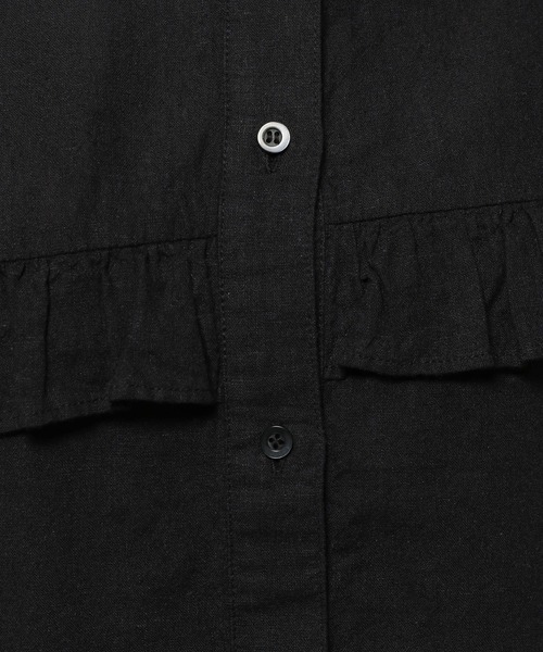 niko and...(ニコアンド)の「リネンリヨセルフリルドロストブラウス(シャツ/ブラウス・レディース・ブラック/アイボリー/ピンク/ラベンダー/イエロー・LARGE/MEDIUM)」の6枚目の写真