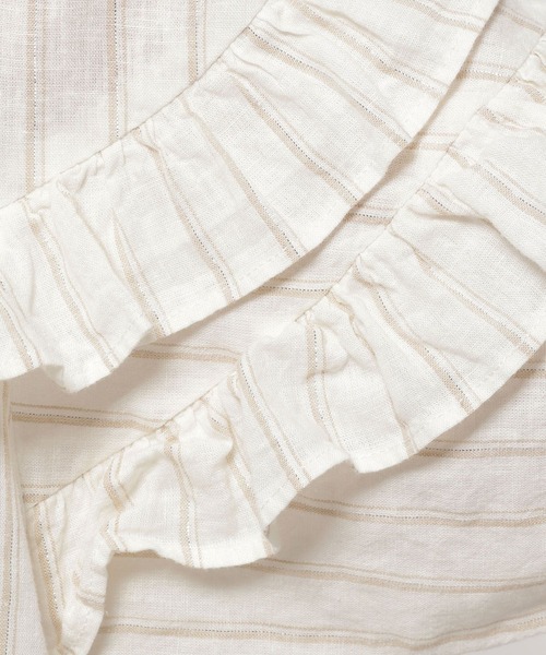 niko and...(ニコアンド)の「リネンリヨセルフリルドロストブラウス(シャツ/ブラウス・レディース・ブラック/アイボリー/ピンク/ラベンダー/イエロー・LARGE/MEDIUM)」の9枚目の写真