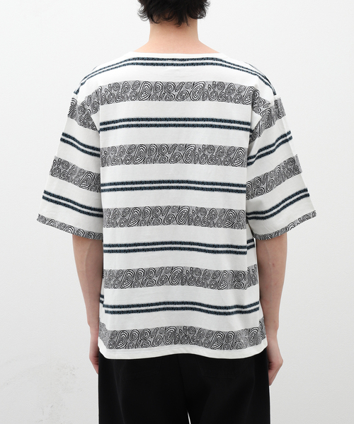 The DUFFER of ST.GEORGE(ザダファーオブセントジョージ)の「【The DUFFER N NEPHEWS】CRABBIE ジャカードS/S(Tシャツ/カットソー・メンズ・ホワイト×ホワイト・MEDIUM/LARGE)」の11枚目の写真