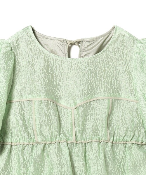 Ray BEAMS（レイビームス）の「Ray BEAMS / パフスリーブ ティアード ミニ ワンピース（ワンピース・レディース・ブラック/ミント・1/0）」の20枚目の写真