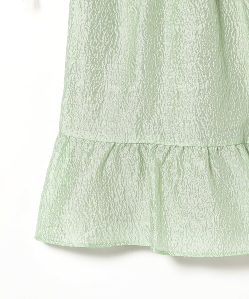 Ray BEAMS（レイビームス）の「Ray BEAMS / パフスリーブ ティアード ミニ ワンピース（ワンピース・レディース・ブラック/ミント・1/0）」の22枚目の写真