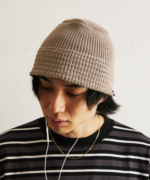 RACAL（ラカル）の「【RACAL / ラカル】417別注 Japanese Paper Knit Bucket Hat（ニットキャップ/ビーニー・メンズ・チャコールグレー/ベージュ/ブラック/サックスブルー・FREE）」の15枚目の写真