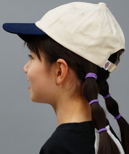Dickies（ディッキーズ）の「Dickies/ディッキーズ キッズ キャップ ICON-CAP 80566000（キャップ・キッズ・ベージュ/ホワイト/ブラック/インディゴブルー・FREE）」の8枚目の写真