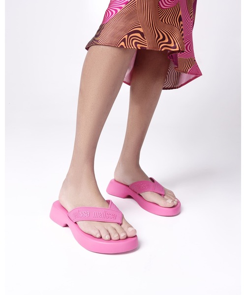 melissa（メリッサ）の「MELISSA FLATFORM M LOVER AD（サンダル・レディース・ブラック/ピンク/ホワイト・35-36/37/38/39）」の8枚目の写真