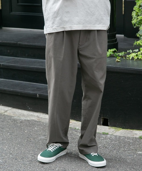 FORK&SPOON（フォークアンドスプーン）の「FORK&SPOON　idealstretchリネンブレンドパンツ（その他パンツ・メンズ・ブルー系その他/ブラック/オリーブ・4/5）」の3枚目の写真