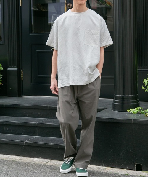 FORK&SPOON（フォークアンドスプーン）の「FORK&SPOON　idealstretchリネンブレンドパンツ（その他パンツ・メンズ・ブルー系その他/ブラック/オリーブ・4/5）」の13枚目の写真