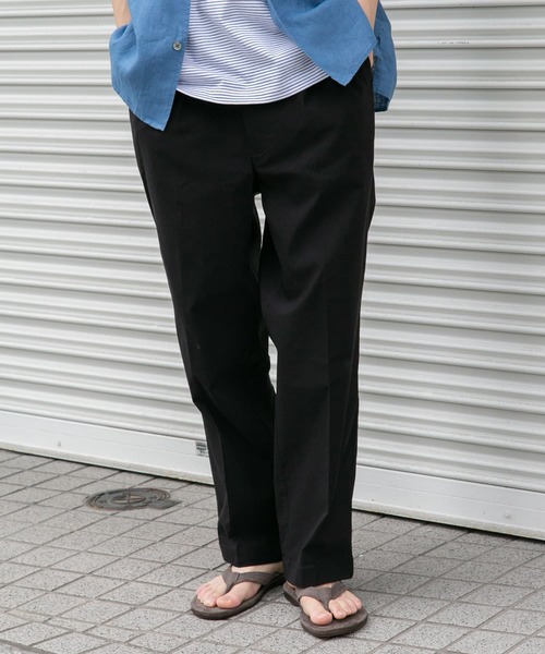 FORK&SPOON（フォークアンドスプーン）の「FORK&SPOON　idealstretchリネンブレンドパンツ（その他パンツ・メンズ・ブルー系その他/ブラック/オリーブ・4/5）」の14枚目の写真