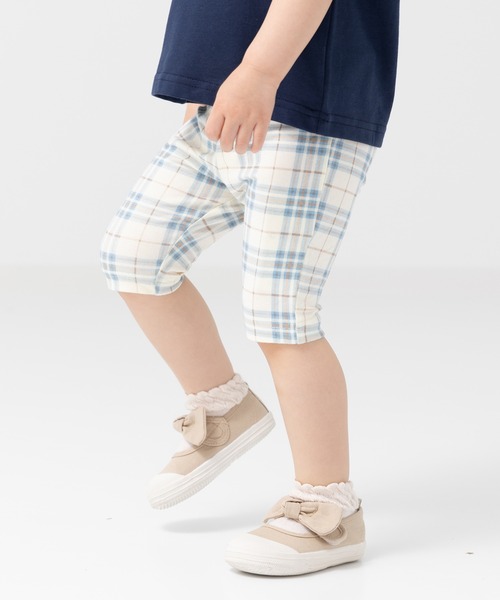 chil2(チルツー)の「5分丈 総柄レギンス(レギンス/スパッツ・キッズ・K/L/G/I/H/J/B/C/D/E/F/A・80cm/90cm/100cm/110cm)」の2枚目の写真