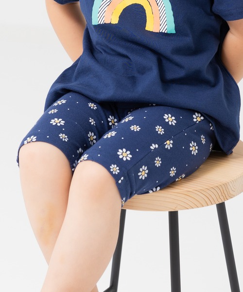 chil2(チルツー)の「5分丈 総柄レギンス(レギンス/スパッツ・キッズ・K/L/G/I/H/J/B/C/D/E/F/A・80cm/90cm/100cm/110cm)」の6枚目の写真