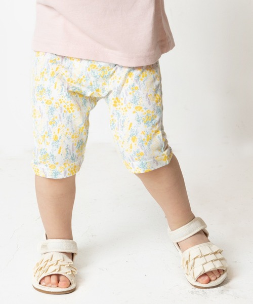 chil2(チルツー)の「5分丈 総柄レギンス(レギンス/スパッツ・キッズ・K/L/G/I/H/J/B/C/D/E/F/A・80cm/90cm/100cm/110cm)」の9枚目の写真