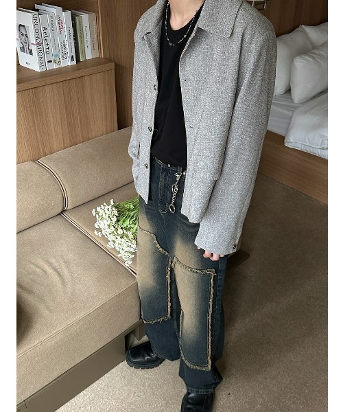 ASCLO（エジュクロ）の「ASCLO Vintage Double Walk Denim Pants（デニムパンツ・メンズ・ダークブルー・LARGE/MEDIUM/SMALL）」の10枚目の写真