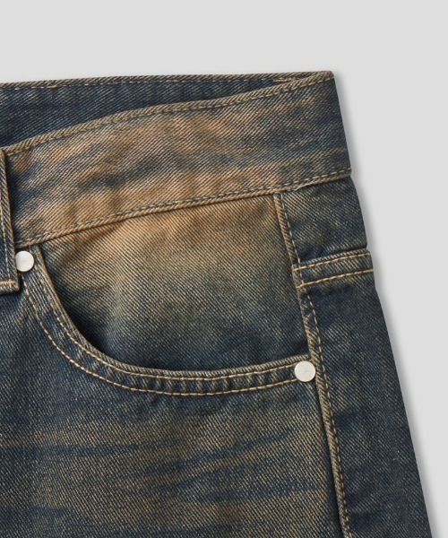 ASCLO（エジュクロ）の「ASCLO Vintage Double Walk Denim Pants（デニムパンツ・メンズ・ダークブルー・LARGE/MEDIUM/SMALL）」の16枚目の写真