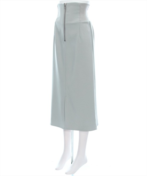 clear（クリア）の「【低身長サイズ有】ウエストリブストレッチＩラインスカート[オフィスカジュアル 骨格ストレート]≪2024AW新作≫（スカート・レディース・アイボリー/ブラック/グリーン系その他・F/XS）」の8枚目の写真