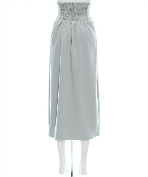 clear（クリア）の「【低身長サイズ有】ウエストリブストレッチＩラインスカート[オフィスカジュアル 骨格ストレート]≪2024AW新作≫（スカート・レディース・アイボリー/ブラック/グリーン系その他・F/XS）」の5枚目の写真