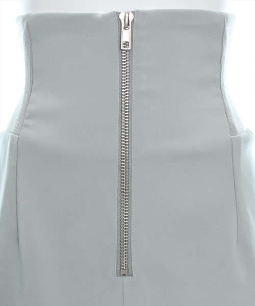 clear（クリア）の「【低身長サイズ有】ウエストリブストレッチＩラインスカート[オフィスカジュアル 骨格ストレート]≪2024AW新作≫（スカート・レディース・アイボリー/ブラック/グリーン系その他・F/XS）」の6枚目の写真