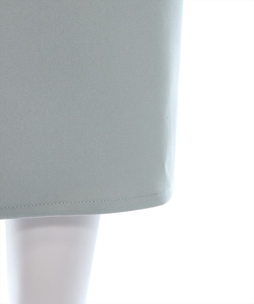 clear（クリア）の「【低身長サイズ有】ウエストリブストレッチＩラインスカート[オフィスカジュアル 骨格ストレート]≪2024AW新作≫（スカート・レディース・アイボリー/ブラック/グリーン系その他・F/XS）」の7枚目の写真