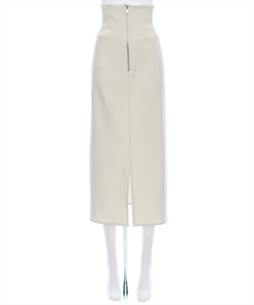 clear（クリア）の「【低身長サイズ有】ウエストリブストレッチＩラインスカート[オフィスカジュアル 骨格ストレート]≪2024AW新作≫（スカート・レディース・アイボリー/ブラック/グリーン系その他・F/XS）」の13枚目の写真