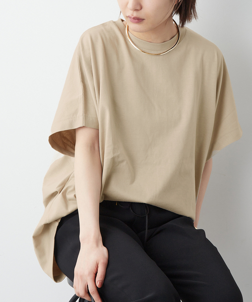 journal standard L'essage(ジャーナルスタンダードレサージュ)の「60/3 ドルマンプルオーバー(Tシャツ/カットソー・レディース・ブラック/ホワイト/ベージュ・FREE)」の3枚目の写真