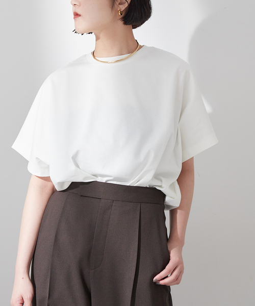 journal standard L'essage(ジャーナルスタンダードレサージュ)の「60/3 ドルマンプルオーバー(Tシャツ/カットソー・レディース・ブラック/ホワイト/ベージュ・FREE)」の11枚目の写真