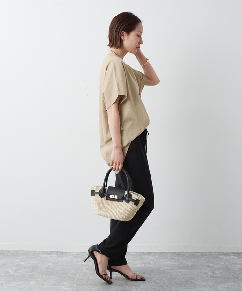 journal standard L'essage(ジャーナルスタンダードレサージュ)の「60/3 ドルマンプルオーバー(Tシャツ/カットソー・レディース・ブラック/ホワイト/ベージュ・FREE)」の14枚目の写真