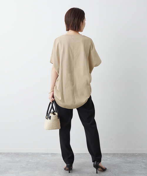journal standard L'essage(ジャーナルスタンダードレサージュ)の「60/3 ドルマンプルオーバー(Tシャツ/カットソー・レディース・ブラック/ホワイト/ベージュ・FREE)」の15枚目の写真
