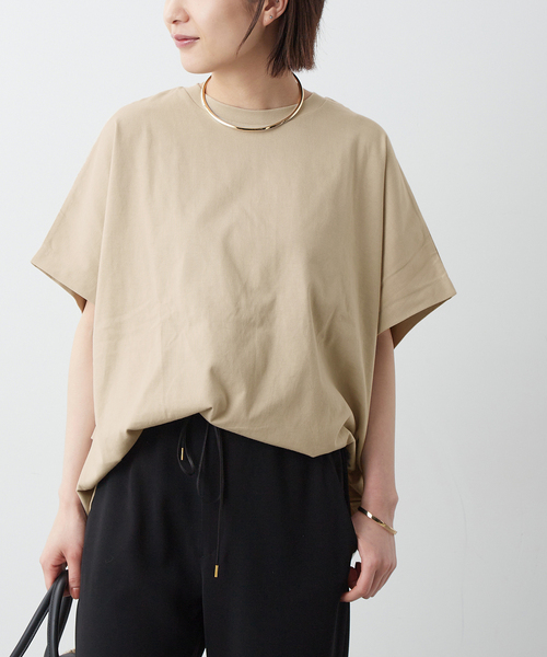 journal standard L'essage(ジャーナルスタンダードレサージュ)の「60/3 ドルマンプルオーバー(Tシャツ/カットソー・レディース・ブラック/ホワイト/ベージュ・FREE)」の19枚目の写真