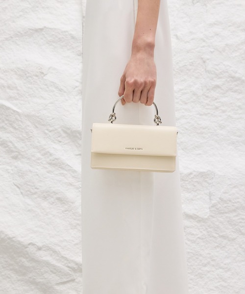 スカルプチュアハンドルロングウォレット（財布）｜CHARLES & KEITH