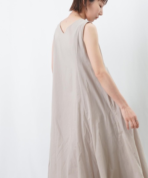 LUCA/LADY LUCK LUCA（ルカ/レディラックルカ）の「LC/LLL コットンボイル2WAYパネルワンピース（ワンピース・レディース・チャコールグレー/グレイッシュベージュ/オレンジ/グリーン・FREE）」の18枚目の写真