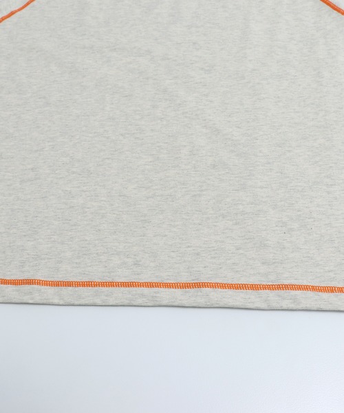 JAM & LINK(ジャムアンドリンク)の「配色ステッチ ワイドフレンチスリーブTシャツ(Tシャツ/カットソー・レディース・ホワイト/ブラック/オートミール/ピンク/ターコイズブルー/パープル/ネイビー・L/M/S)」の12枚目の写真