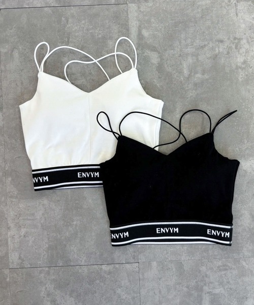 ENVYM（アンビー）の「ナローストラップキャミⅡ（キャミソール・レディース・ホワイト/ブラック・FREE）」の13枚目の写真