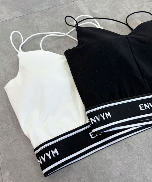 ENVYM（アンビー）の「ナローストラップキャミⅡ（キャミソール・レディース・ホワイト/ブラック・FREE）」の20枚目の写真